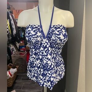 Converse Blue and White Swim Top
